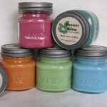 9oz Square Mason Jar Soy Candle